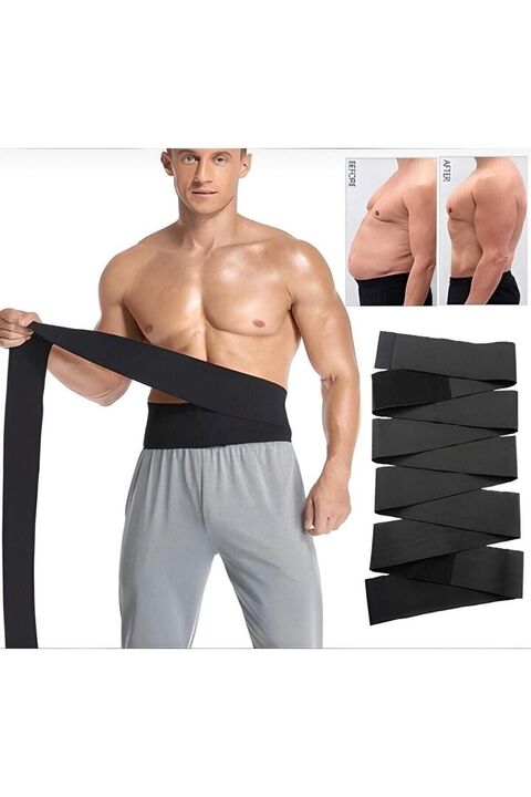 SAUNA SUIT Bele Dolamalı 3 Metre Uzunluğunda Bele Sarmalı Korse Kemer