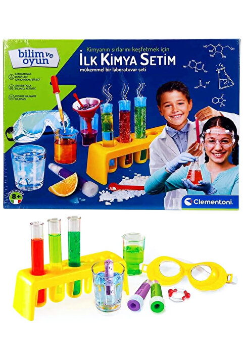 Clementoni Bilim ve Oyun İlk Kimya Setim Eğitici Laboratuvar Seti Oyuncak