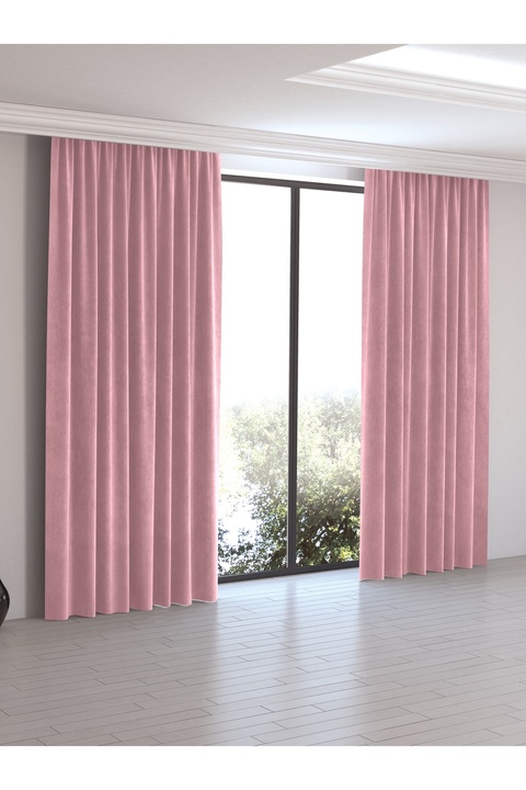 Perle Home Daily Series Buğulu Gül Ada Fon Perde