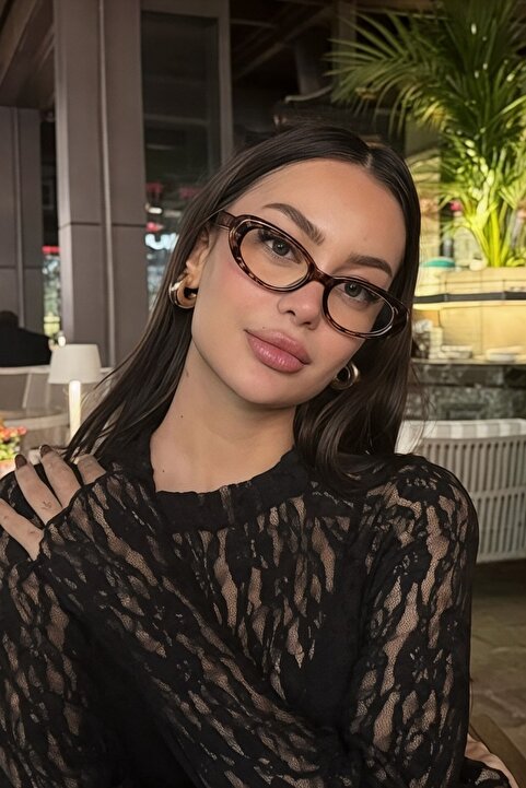 COOLANDBETTER LEOPAR CAT EYE RETRO MODEL MAVİ IŞIK FİLTRELİ EKRAN GÖZLÜĞÜ