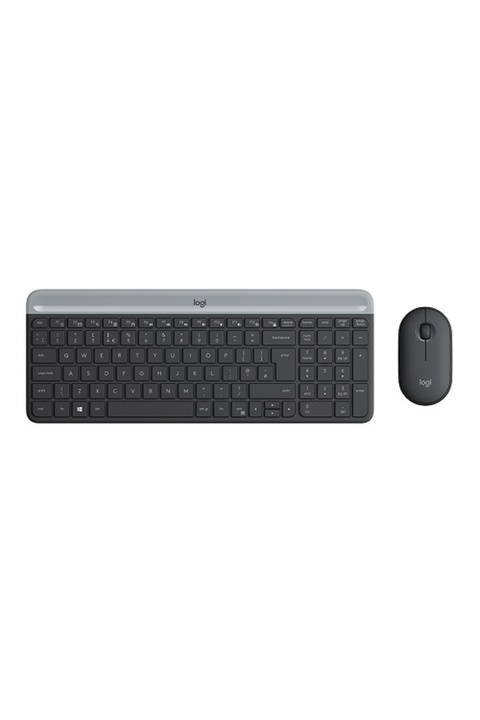 logitech MK470 Kablosuz İnce Türkçe Q Klavye Mouse Seti, Siyah 920-009435