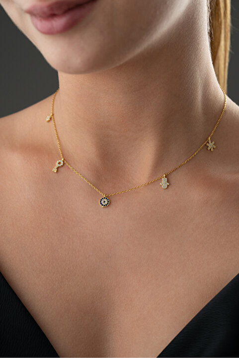 Silvano Jewelry 925 Ayar Gümüş Şans Kolye