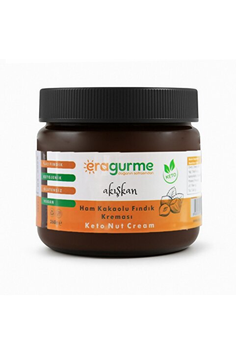 Era Gurme Ham Kakaolu Akışkan (SMOOTH) Ketojenik Fındık Kreması 260 gr