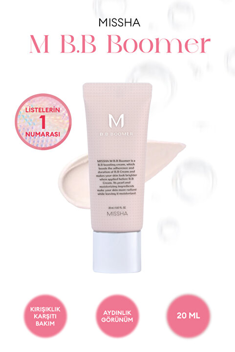 Missha Işıltılı ve Aydınlık Görünüm Sağlayan Makyaj Bazı M B.B Boomer 20ml