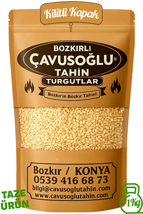 Bozkırlı Çavuşoğlu Kavrulmamış Çiğ Beyaz Susam 1000g