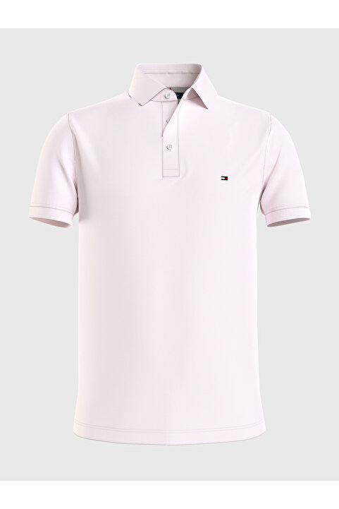 Tommy Hilfiger Erkek 1Pembe Polo Yaka T-Shirt MW0MW17771 TOG