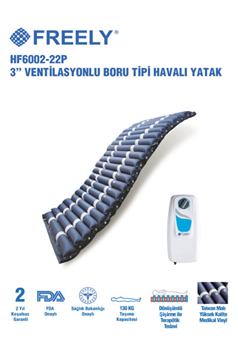 Freely Hf6002 Boru Tipi Ventilasyonlu Havalı Yatak Sistemi
