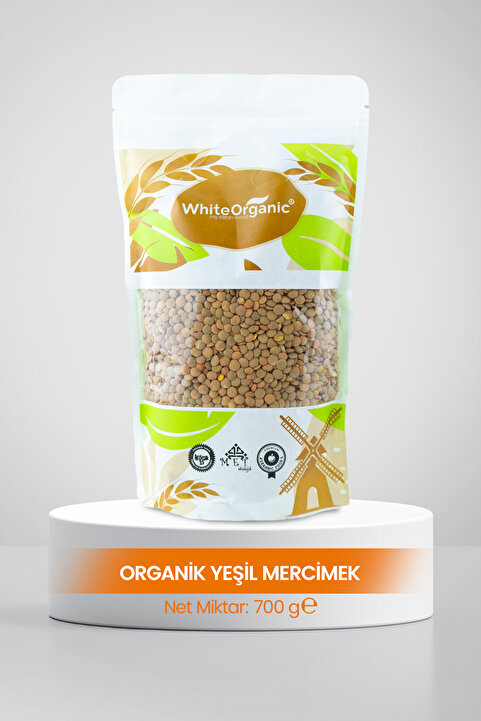 White Organic Organik Yeşil Mercimek 700 Gr