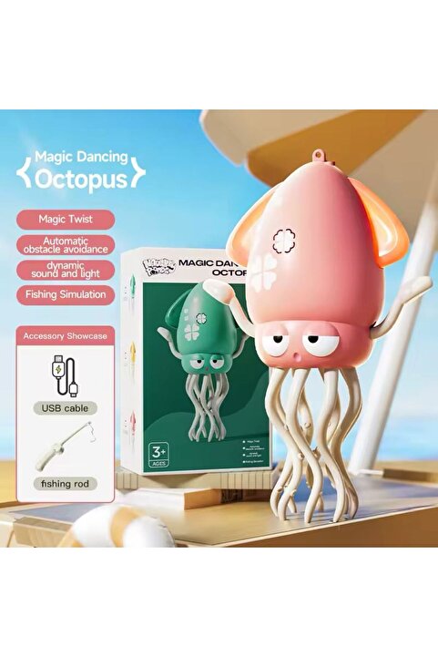 scntoys Emekleme Ve Yürümeye Yardımcı SAĞA VE SOLA Hareketli Deniz Anası ŞARJLI Oyuncak Yürüyen Ahtapot