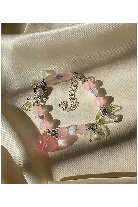 hbtasarim Peach bracelet 🍑hediyelik tasarım bileklik