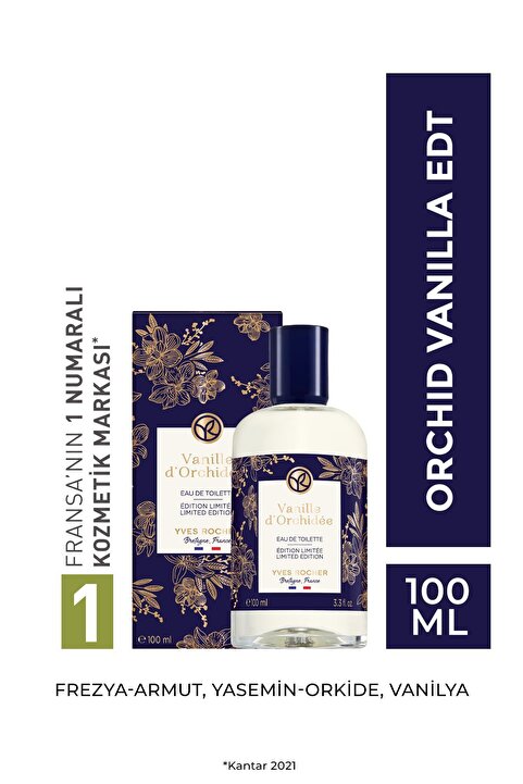 Yves Rocher Orchid Vanilla EDT-Vegan-100ml