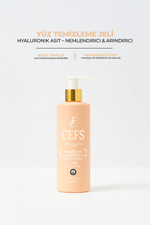 cefs Yüz Temizleme Jeli, Tüm Ciltler Için 400 ml Gözenek Sıklaştırıcı, Nemlendirici, Cilt Tonu Eşitleyici