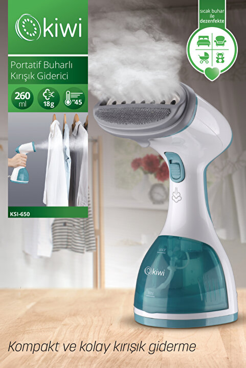 Kiwi Ksı 650 1200w Portatif Buharlı Kırışık Giderici Dikey Ütü