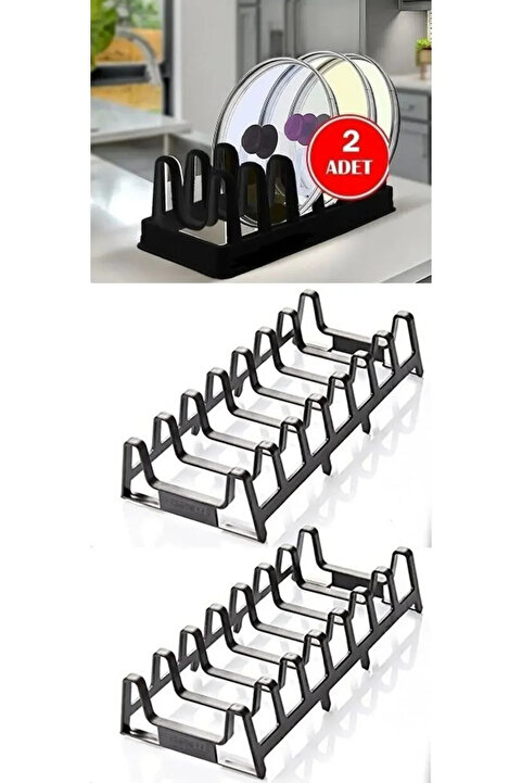 ORSA HOME 2 Li Dolap Içi Tencere Kapak Ve Tabak Düzenleyici Organizer