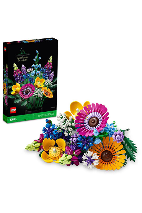 LEGO ® Botanicals Kır Çiçekleri Buketi 10313 – Yetişkinler için Model Yapım Seti (939 Parça)