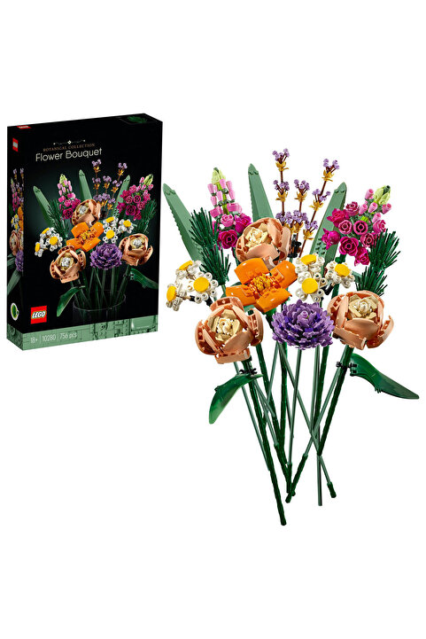 LEGO ® Botanicals Çiçek Buketi 10280 – Yetişkinler için Yapay Çiçek Modeli Yapım Seti (756 Parça)