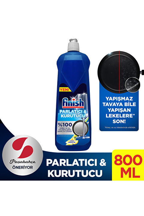 Finish Bulaşık Makinesi Parlatıcı & Kurutucu Sıvı Limon 800 ml