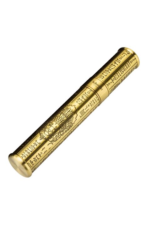 Lubinski Puro Saklama Silindiri Çelik Tüp Kılıf Gold İşleme(60 Ring)