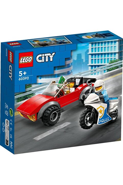 LEGO CITY POLİS MOTOSİKLETİ ARABA TAKİBİ 60392