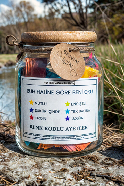 HEDİMOR Gift & Accessory Shop Ayet Kavanozu – Ruh Haline Göre 144 Adet Ayet