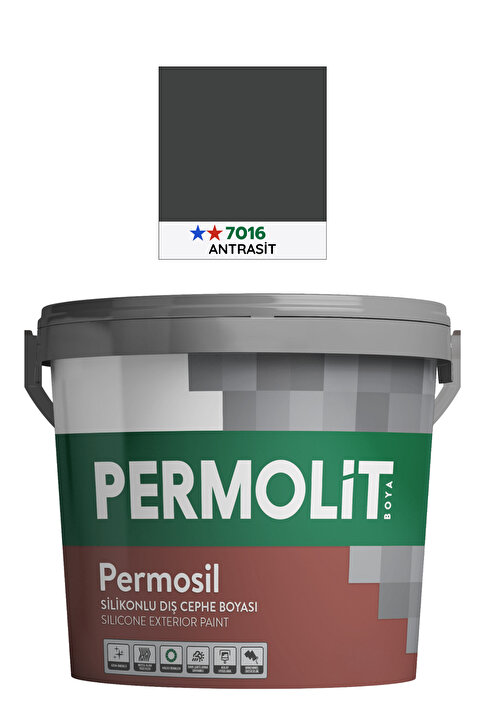 Permolit Permosil Silikonlu Dış Cephe Boyası, Uzun Ömürlü Koruma, | 3,5Kg - 10Kg - 20Kg