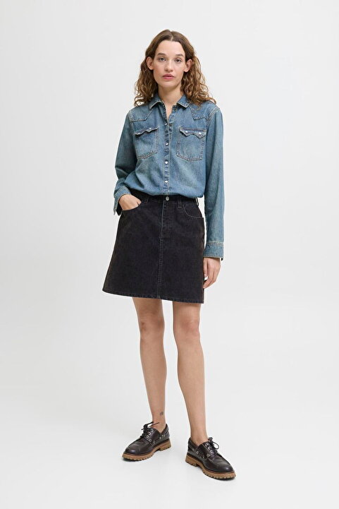Jack & Jones Kadin Denim Mini Etek - Mia