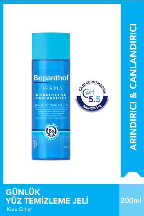 Bepanthol Derma Arındırıcı ve Canlandırıcı Günlük Yüz Temizleme Jeli 200 ml