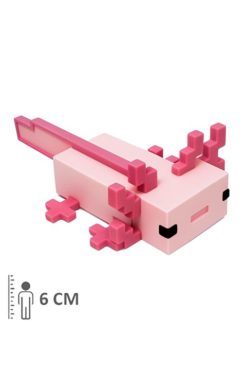 FigürDizayn Minecraft Axolotl Aksolotl Pembe Figür