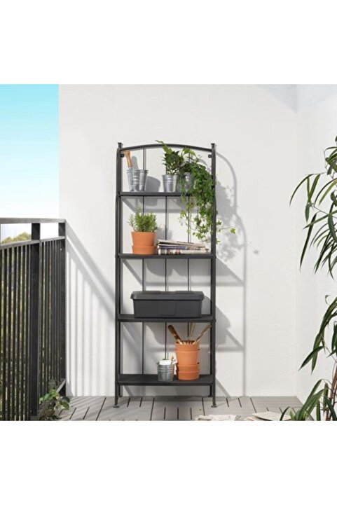 IKEA dış mekan raf ünitesi, gri, 61x32x160 cm