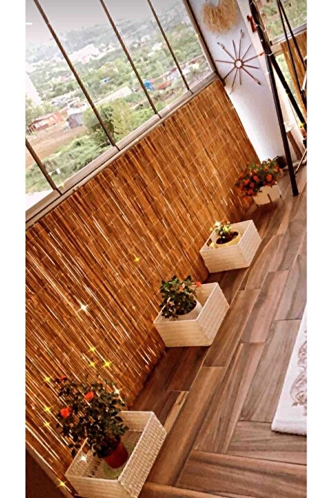 Genel Markalar Kamış Hasır Çit Bambu Doğal 1m X 5m Dekoratif Ürün