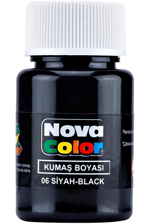 nova color Kumaş Boyası Tişört Çanta Tekstil Boyası 30 ml 1 Adet Kumaş Boyası 1 Adet