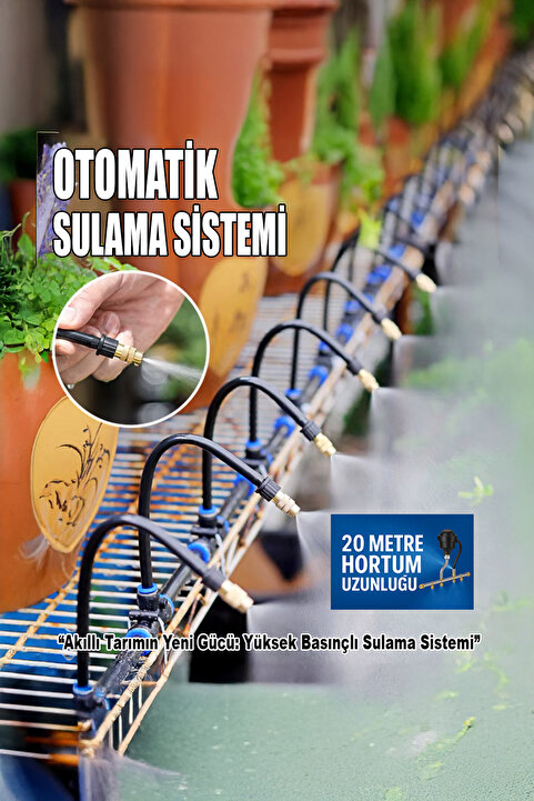 ROBO 360 Derece dönebilen 20 metre Sulama Sistemi