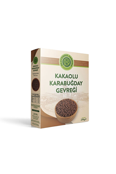 GLUTENSİZ FABRİKA Glütensiz Kakaolu Karabuğday Gevreği 250 G