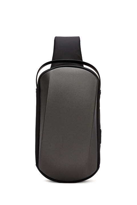 Derimod D-Pack Erkek Gri Teknolojik Kumaş Çapraz Çanta 24SBD30046F