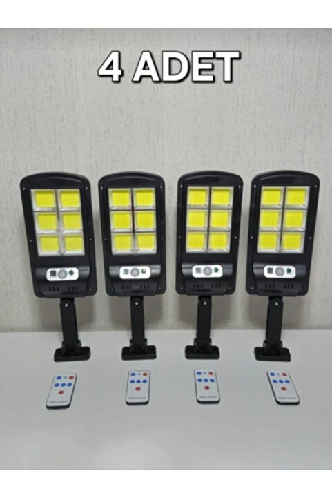 HOT POWER 4 adet HB-400 Solar Güneş Enerjili 120 Ledli 3 Modlu Hareket Sensörlü Su Geçirmez Lambası (2400MAH.)