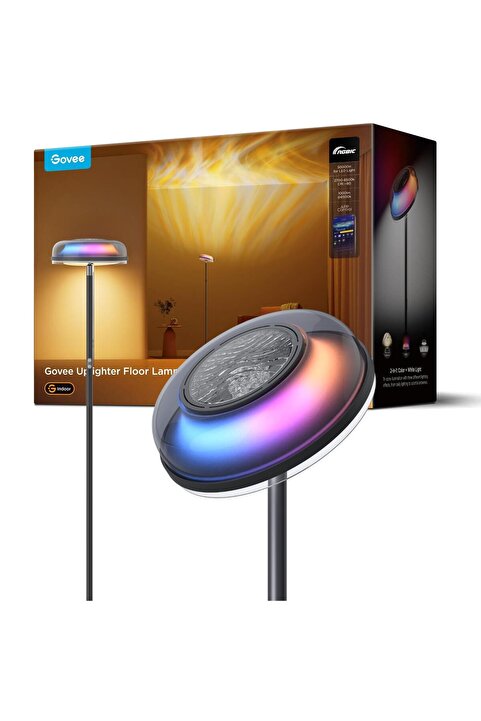 Govee Uplighter RGBWW+RGBIC+WW, Matter Destekli Akıllı Köşe Lambası