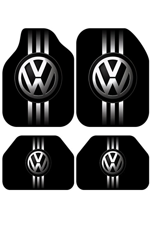 Artızon Volkswagen Golf Polo Passat Jetta Bora Caddy Dekor Oto Paspas Takımı Tüm Modellere Uyumlu Universal