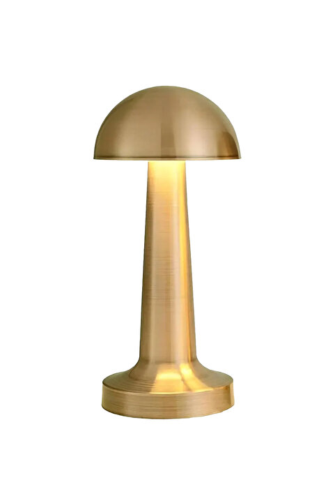 Cata 3 Işık Renkli Şarjlı Dim Edilebilir Masa Lambası ALTIN RENK Gold Kasa Ct-8429