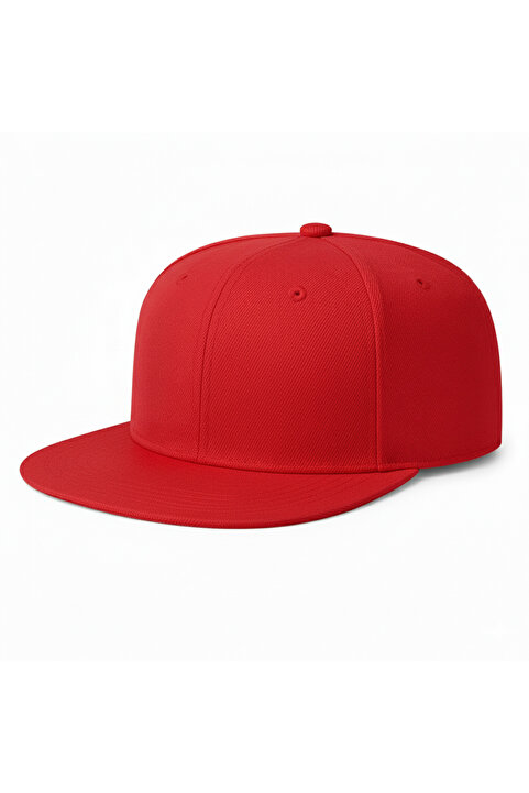 MavişTuhafiye Hip Hop Snapback Cap Modern Kırmızı Şapka Logosuz Erkek/Kadın