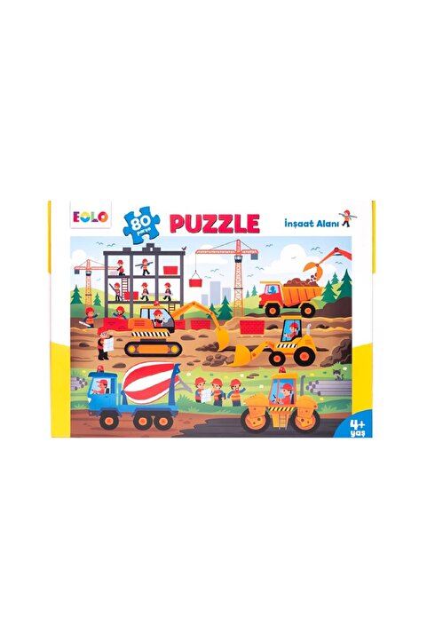 eolo yayınları 80 Parça Puzzle - İnşaat Alanı