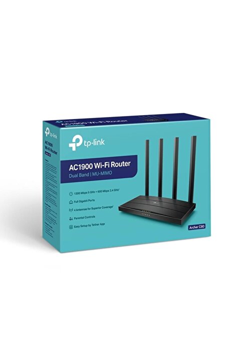 Tp-Link Archer C80 Ac1900 1300mbps Mu-mımo İç Ortam Kablosuz Wıfı Router