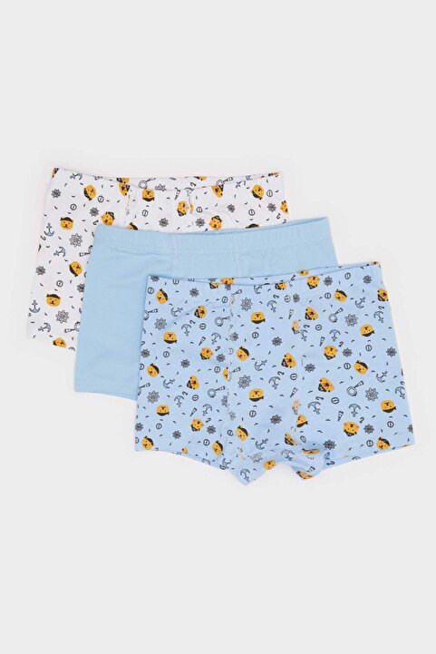 Defacto Erkek Çocuk Desenli 3'lü Boxer E6870A825SP