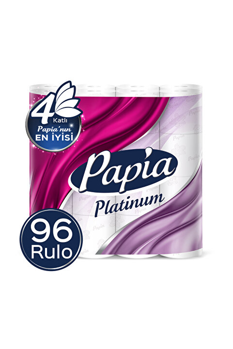 Papia Platinum Tuvalet Kağıdı 96 Rulo (32 Rulo X 3 Paket)