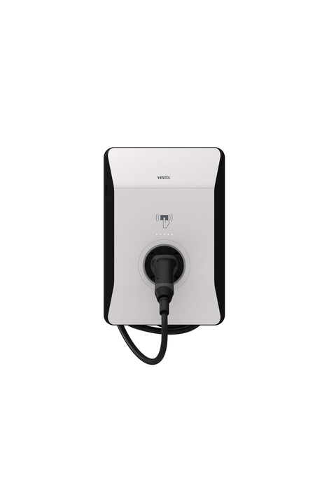 VESTEL Elektrikli Araç Şarj İstasyonu EVC04 Smart Wifi 22kW Kablolu