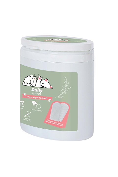 M-PETS DAİLY KEDİ ve KÖPEK DİŞ TEMİZLİĞİ PARMAK PEDİ 50Lİ