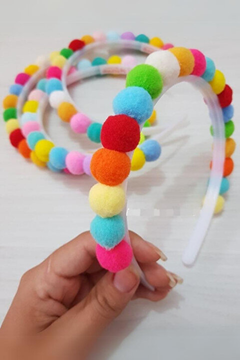 DOĞALYA Ponponlu Kız Çocuk Taçı