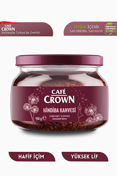 Cafe Crown Hindiba Kahvesi 150gram (1 Ay Kullanım 60 Porsiyon)