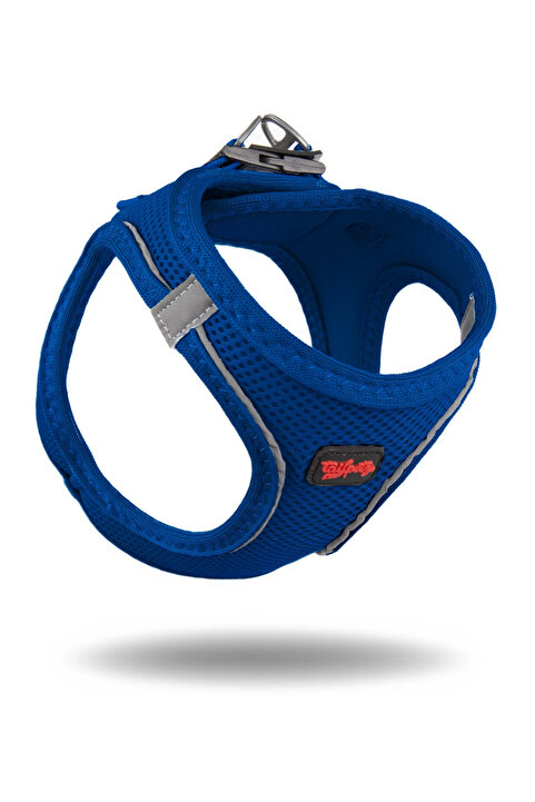 Tailpetz Air-Mesh Küçük ve Orta Irk Kedi Köpek Göğüs Tasması - Yumuşak, Nefes Alabilir, Dayanıklı Lacivert