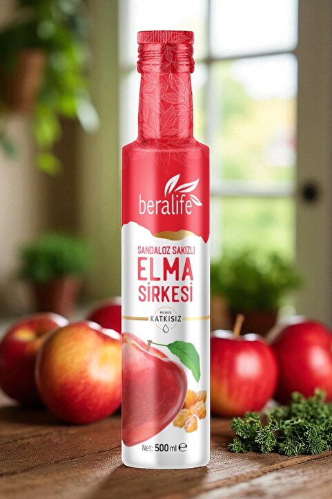 BERALİFE Sandaloz Sakızlı Elma Sirkesi - 500 ml Sandaloz Sakızlı Elma Sirkesi