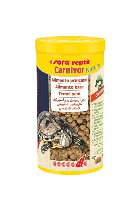 Sera Profesyonel Reptil Carnivor 1000 ML 330 g Profesyonel Kaplumbağa Yemi Etçil Skt : 10/2027